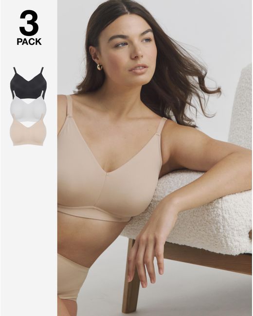 Pretty Secrets Multicolor 3 Pack Claire Micro Full Cup Nw Bras