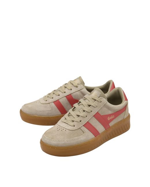 Gola Brown Grandslam Suede Trainers