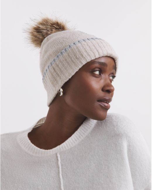 JD Williams White Christmas Tree Bobble Hat