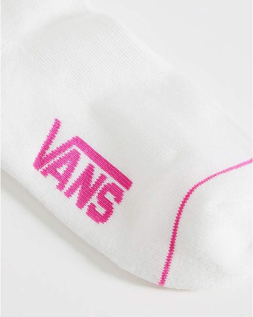 Vans Pink Check Half Crew Socks