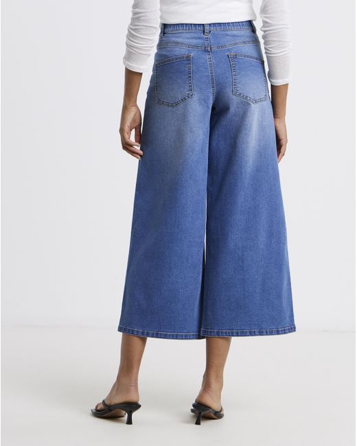 Simply Be Blue 24/7 Culotte Jeans