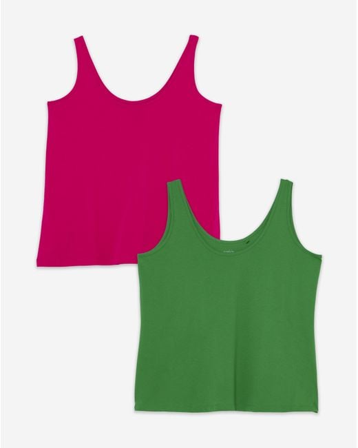 Simply Be Red 2 Pack Slouchy Vests