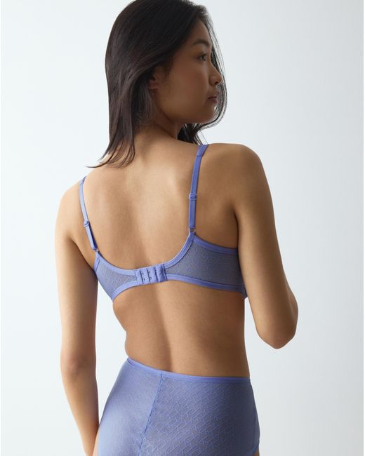 Triumph Blue Signature Minimiser Bra