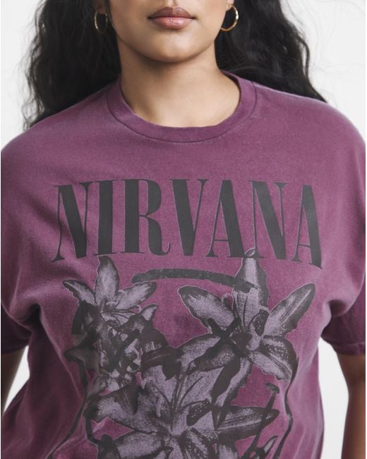 Simply Be Purple Nirvana License Tee