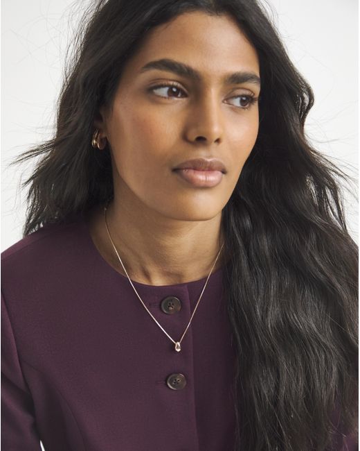 Simply Be Purple Collarless Blazer