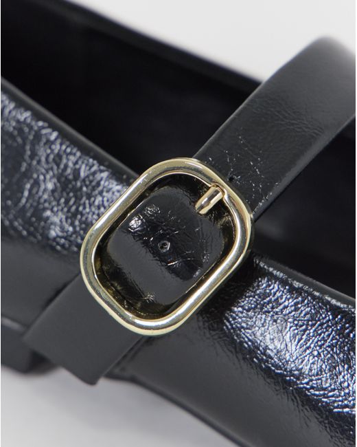 Simply Be Blue Mary Jane Buckle Shoe Wide