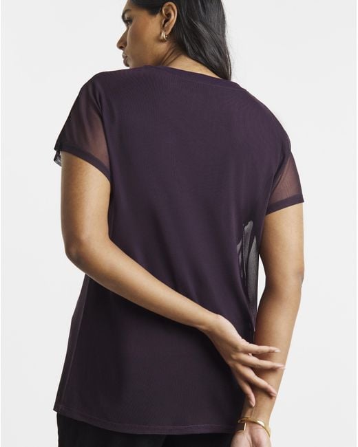 Simply Be Purple Mesh Tank Top