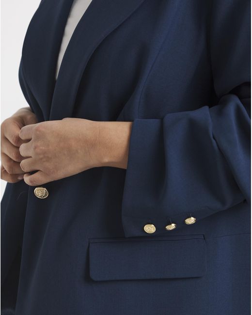 Simply Be Blue Oversized Blazer