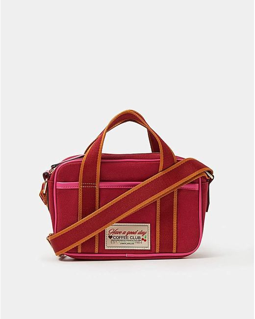Accessorize Red Top Handle Crossbody Bag