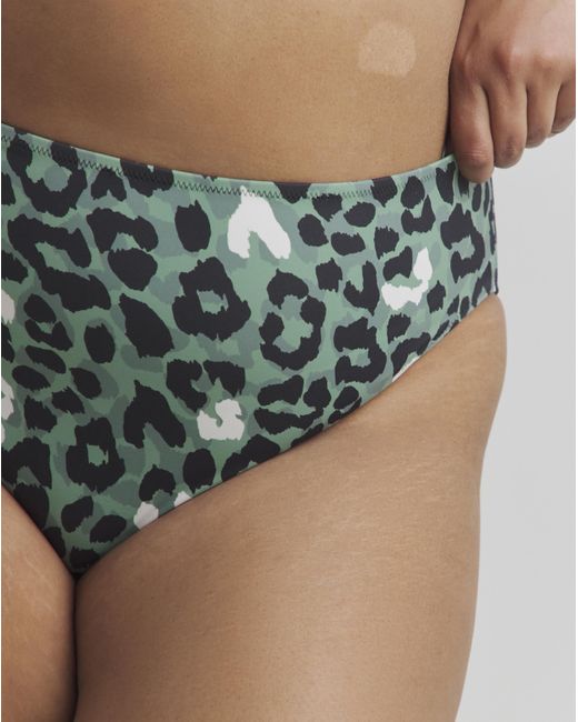 Elomi Green Jungle Bay Mid Rise Bikini Brief