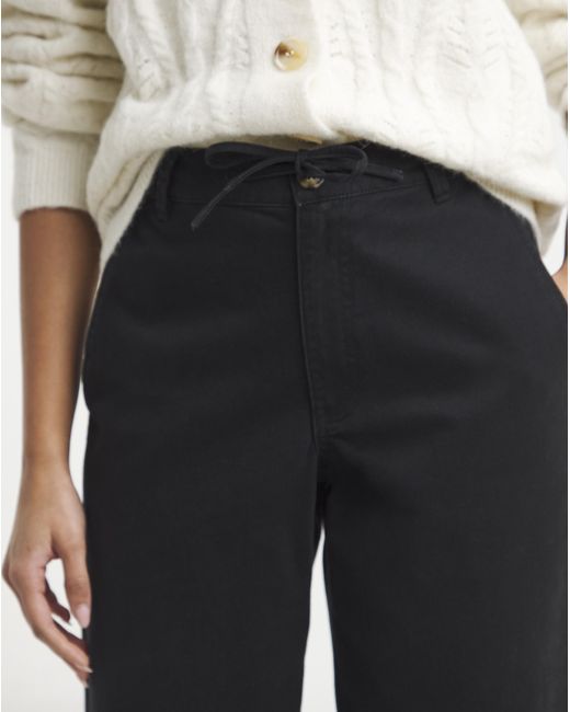 Simply Be White Adjustable Peg Leg Trouser
