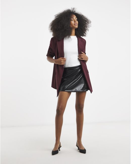 Simply Be Natural Vinyl Wrap Mini Skort