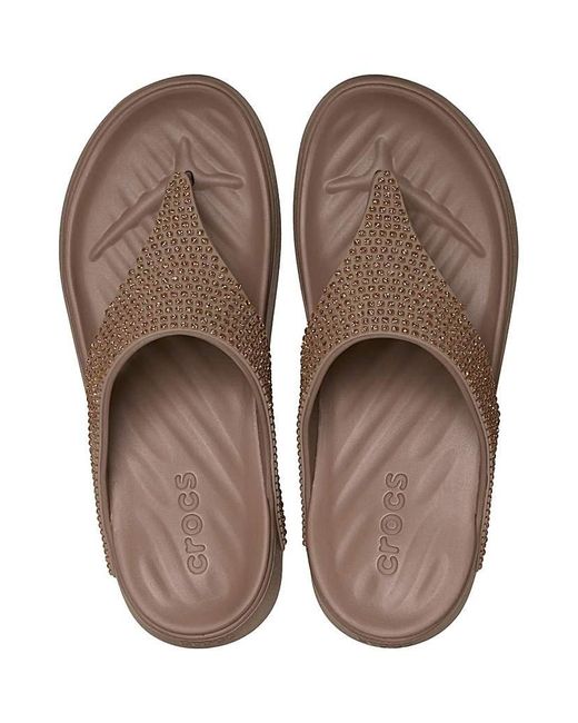 CROCSTM Brown Getaway Triangle Flip Flop