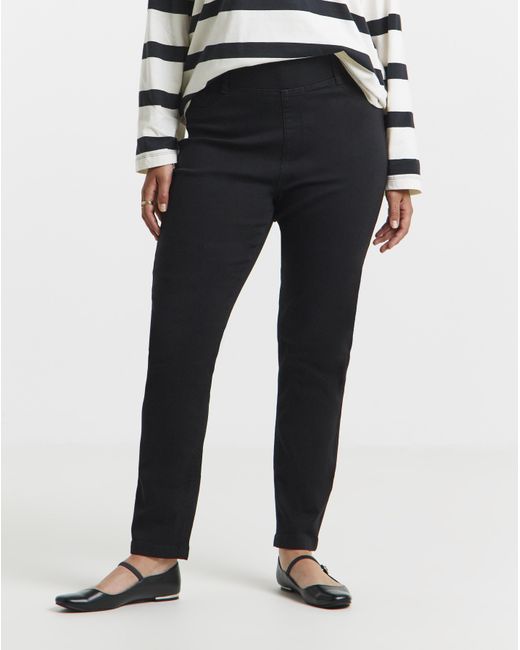 Simply Be White Slim Pull On Jeggings