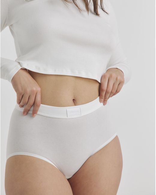 Sloggi White 2Pk Comfort Maxi Knicker