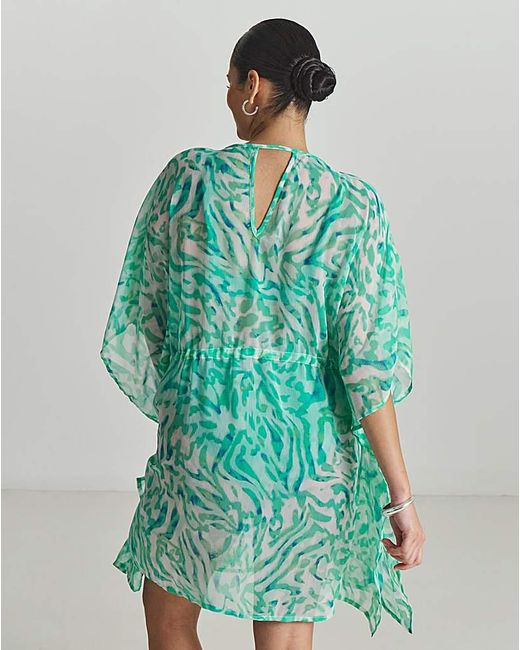 MAGISCULPT Green Embellished Kaftan