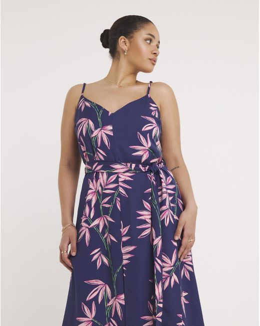 Dancing Leopard Blue Sookie Split Dress