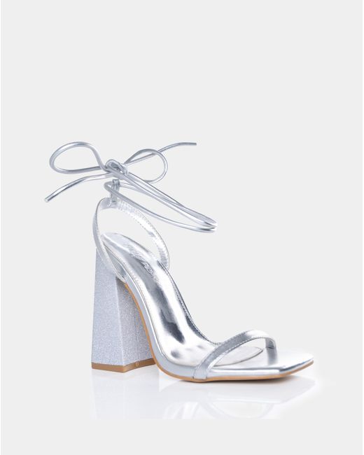 Public Desire White Dancefloor Wide E Fit