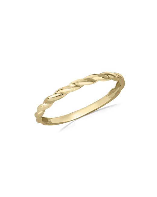iJewel Metallic 9Ct Twist Band Stack Ring