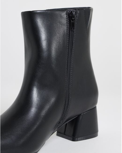 JD Williams White Block Heel Ankle Boots E Fit