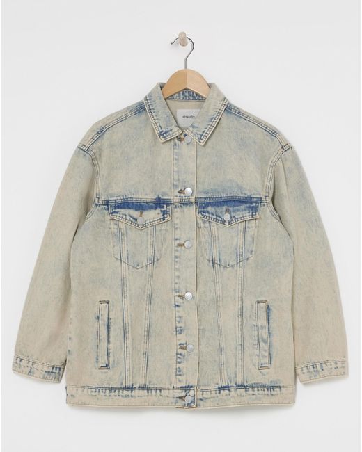 Simply Be Brown Boyfriend Denim Jacket