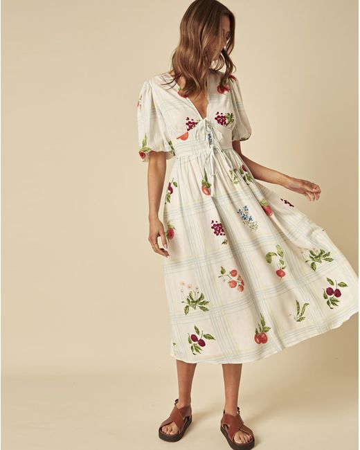 Nobody's Child Natural Scottie Midi Dress