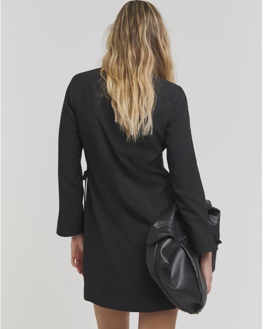 Simply Be Blue Tie Side Blazer Dress
