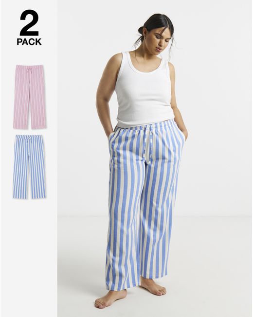 Pretty Secrets Blue 2 Pack Pj Bottoms