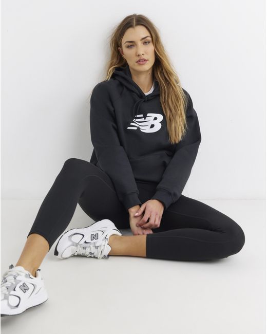 New Balance Blue Sport Fleece Logo Hoodie