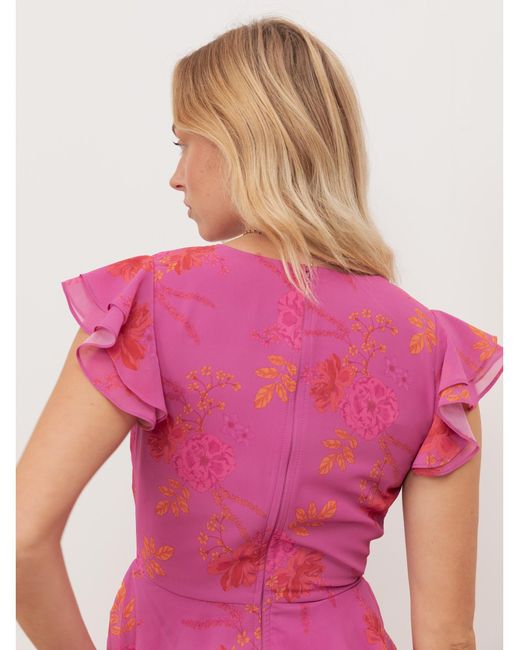 Anaya with love Pink Floral Print Dress