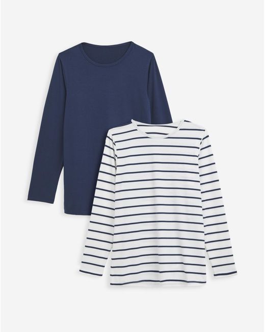 Pretty Secrets Blue 2 Pack Thermal Long Sleeve Tops