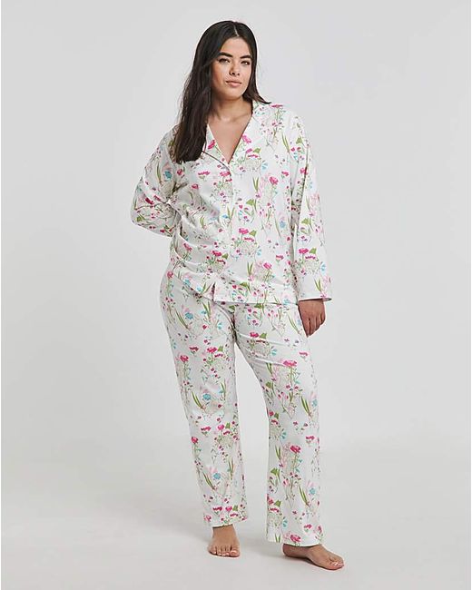 Pretty Secrets White Spring Button Through Pj