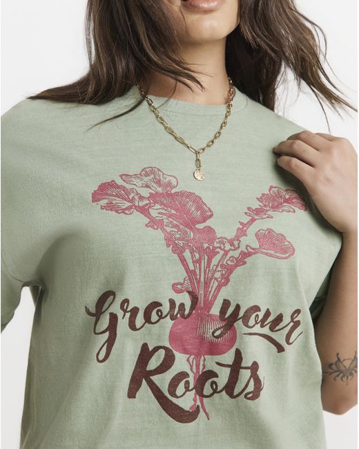 Simply Be Green Beetroot Graphic T-Shirt