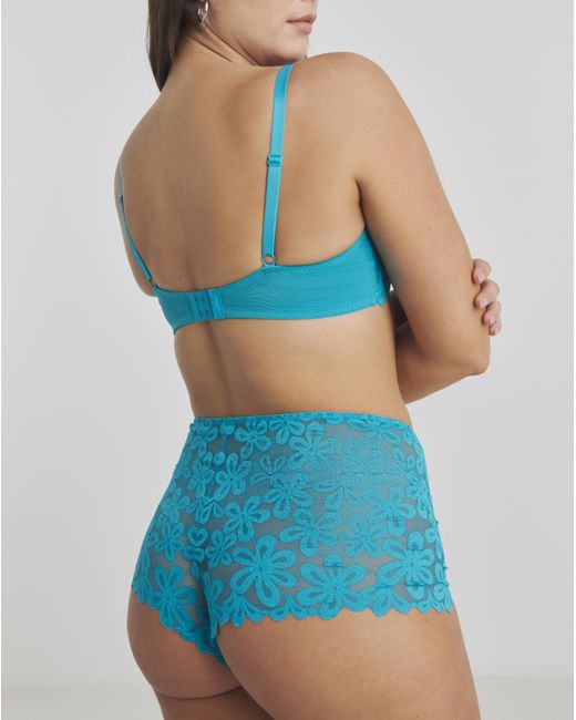 Pretty Secrets Blue 2 Pack Daisy Lace Full Cup Bras