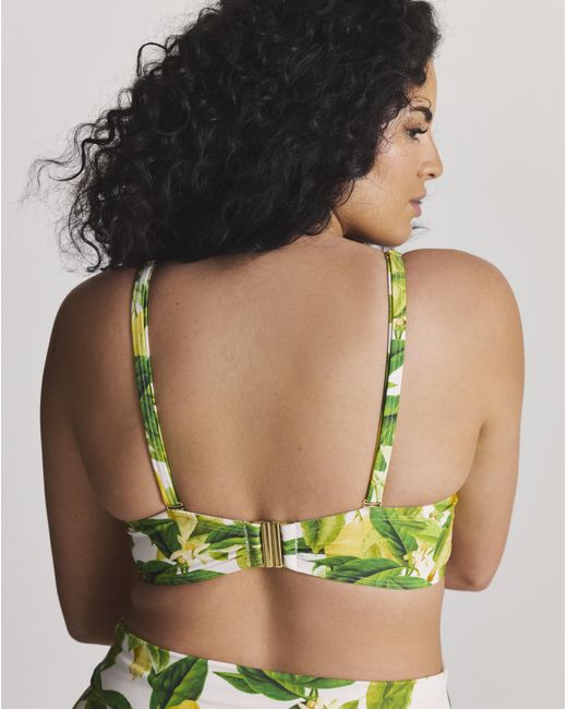 MAGISCULPT Green Twist Front Bikini Top
