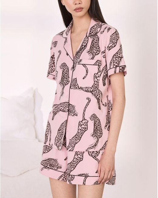 Chelsea Peers Pink Short Revere Set