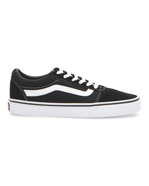Vans Black Sneakers Leather, Textile Fibers