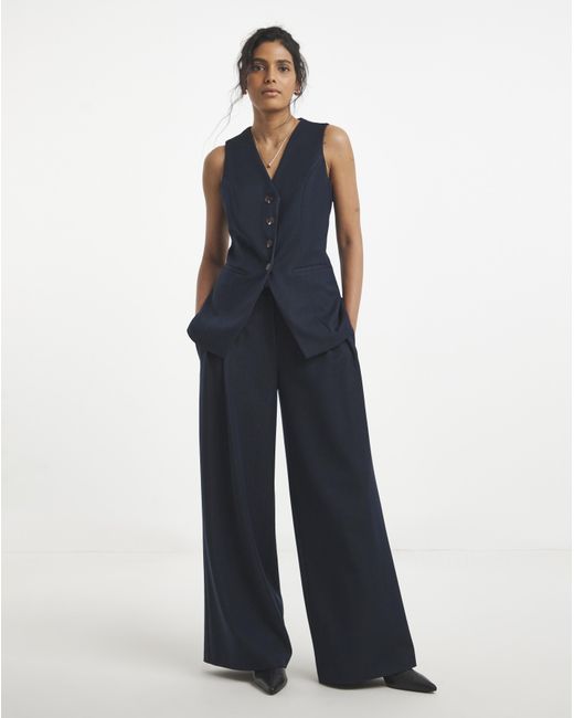 Simply Be Blue Denim Look Waistcoat