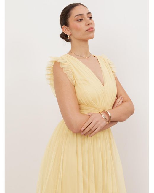 Anaya with love Natural Plain Dress