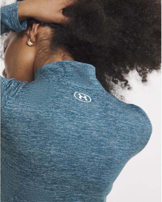 Under Armour Blue Tech 1/2 Zip Twist Top