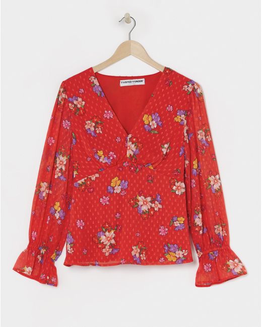 Twisted Wunder Red Nell Top