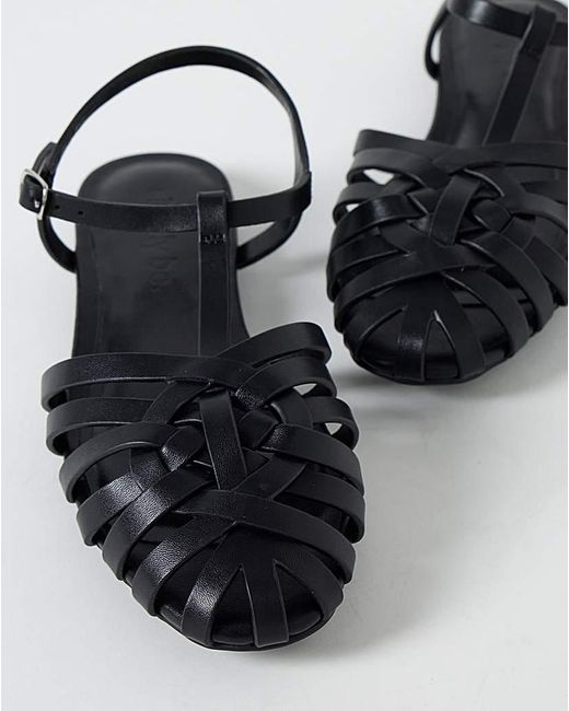 Simply Be Black Woven Fisherman Shoes Wide Fit