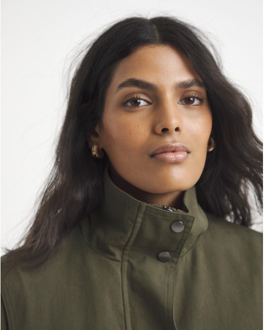 Simply Be Green Funnel Neck Jacket