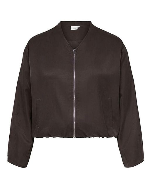 ONLY Black Zip Thru Bomber
