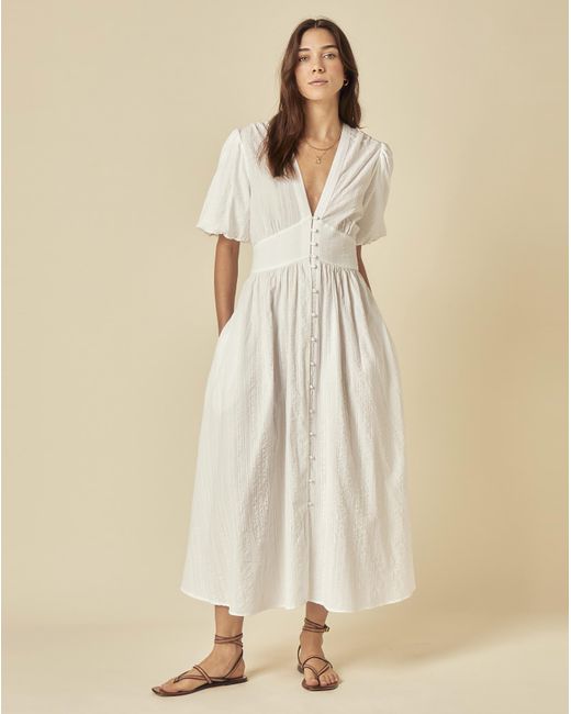 Nobody's Child Natural Midi Dress