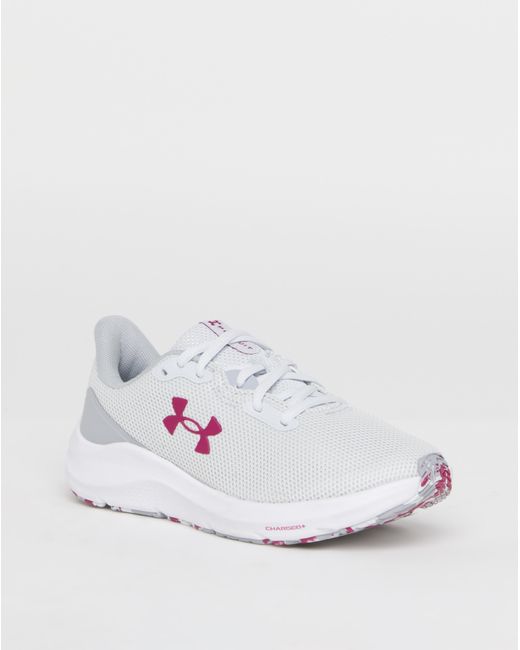 Under Armour White Charged Pursuit Trainers