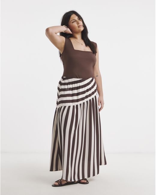 Simply Be White Asymmetric Skirt