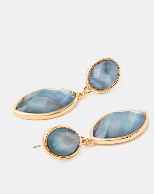 Accessorize Blue Resin Stone Drop Earrings