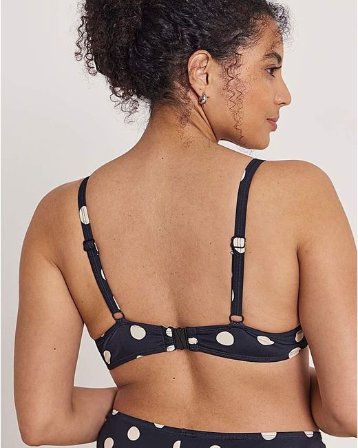 Simply Be Black Ruched Underwired Bikini Top