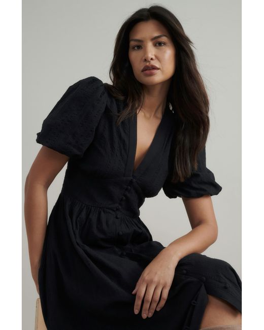 Nobody's Child Black Starlight Midi Dress